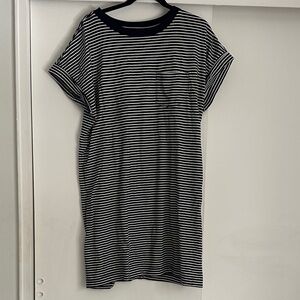 GAP Navy and White Striped Dress